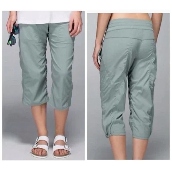 Lululemon Studio Crop Earl Grey Womens 4 Read - Picture 11 of 14